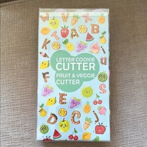 Letter Cookie Cutter Set for Fruit & Veggies